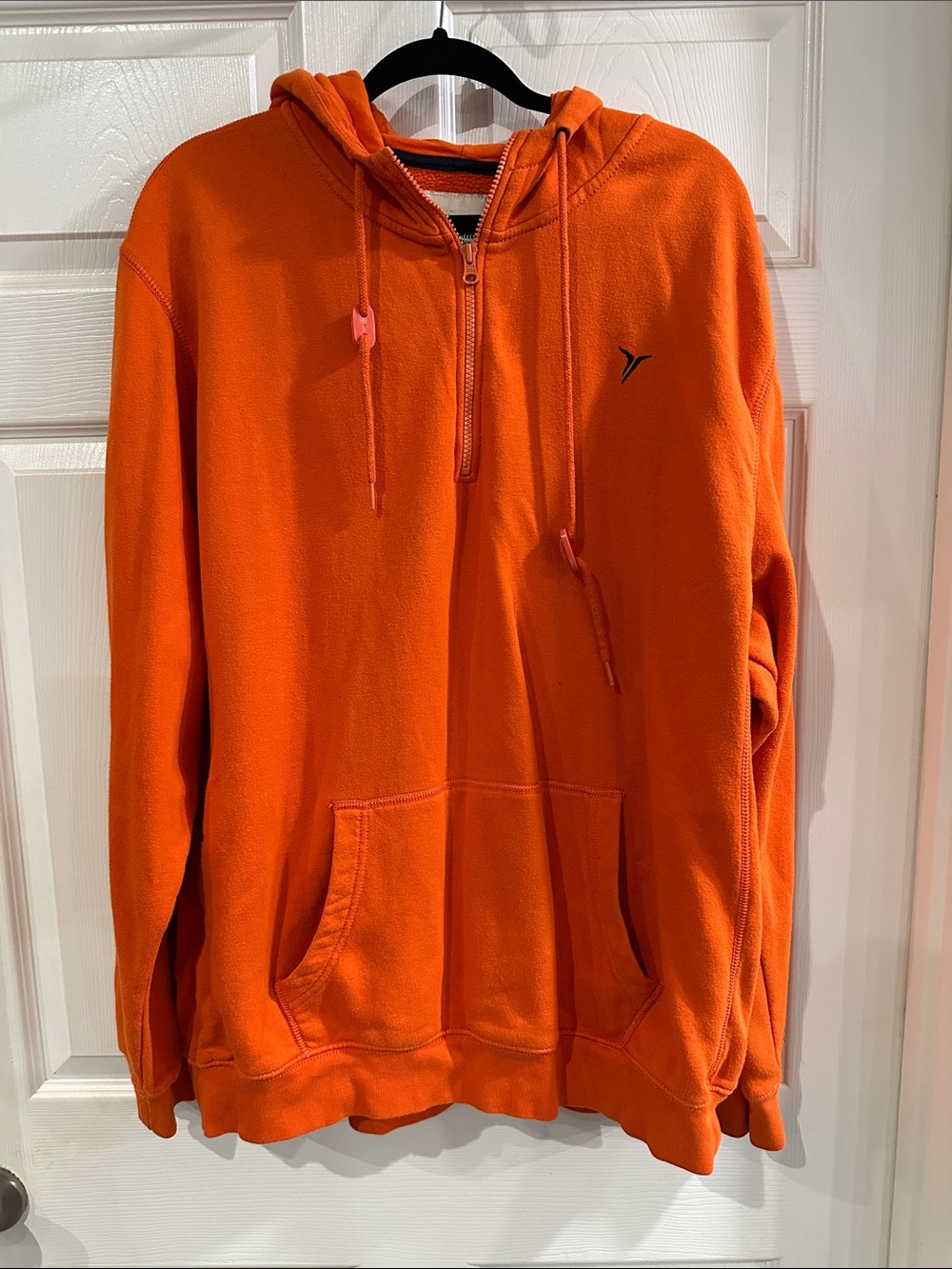 Old Navy Orange Quarter-Zip Hoodie Sweatshirt